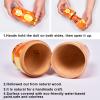 Tngan Russian Nesting Dolls, 5 Pcs 6 "Tall Animal Nesting Easter Eggs Toys, Stacking Wooden Handmade Matryoshka Dolls for Kids Toddlers Birthday or Home Decoration Gift (Round Lion) view 4