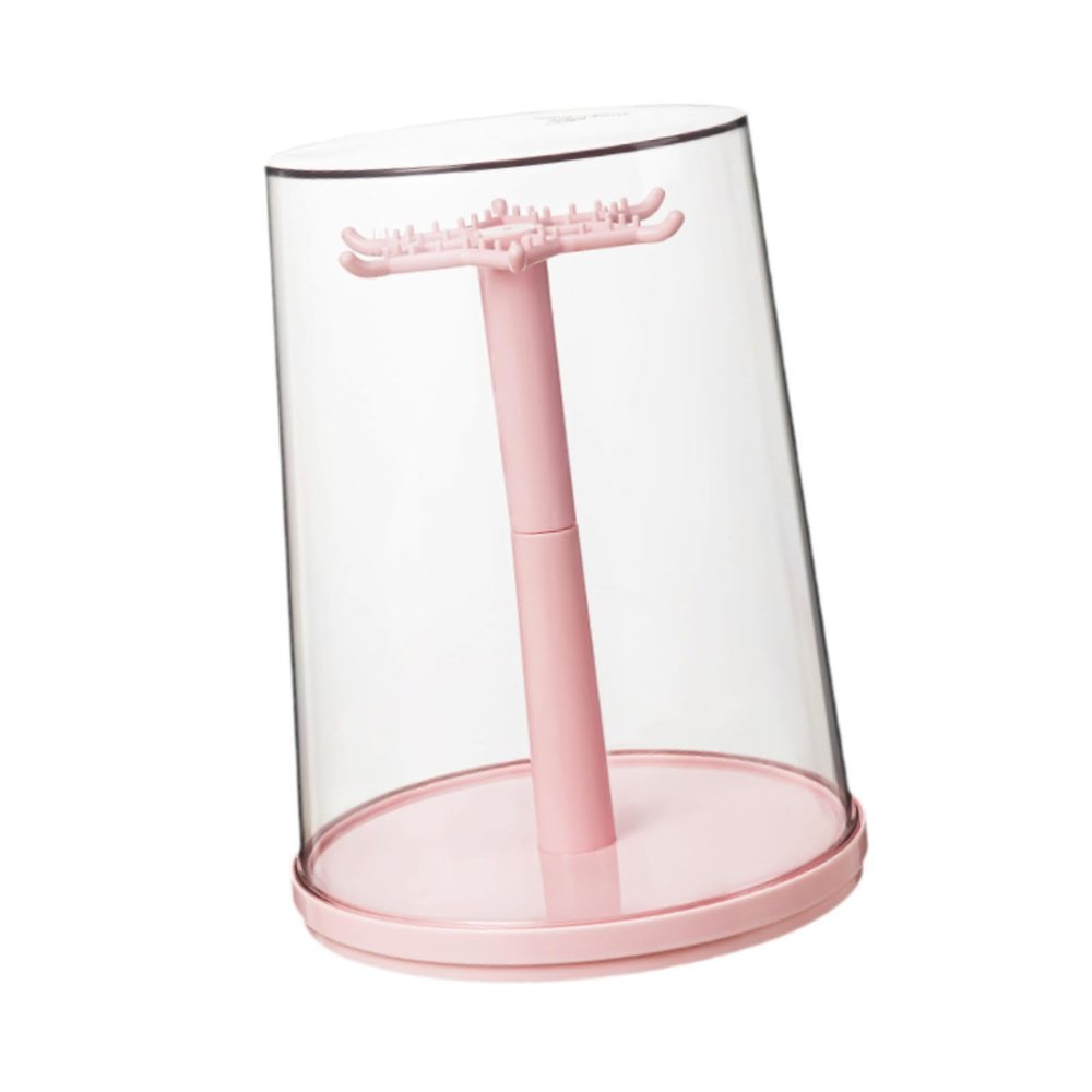 360 Rotating Figure Display Case - Premium PP Material Doll Storage Box for Mini Toys, Figurines, and Jewelry Organizer (8.66x11.42 inch)-