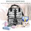 HCLYvexiria Diaper Bag Backpack black and white chess Nappy Backpack Maternity Baby Nappy Bag Changing Bags for Travel view 4