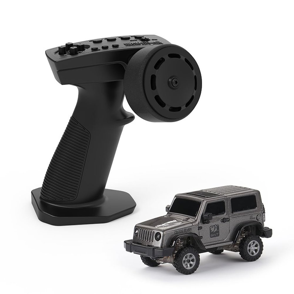 1/64 Scale Mini RC Crawler, 2.4G 4WD Full Proportional Remote Control Climbing Car Model, Electric Off-Road Vehicle Toy Gift for Adult