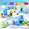 150PCS Magnetic Blocks-Magnetic Building Blocks Magnet Toys Set Stacking Snow Mountain World with Magnet Construction Toys STEM Sensory Gift for Kids Toddlers Boys & Girls Birthday Gifts Ages 3+ view 3