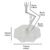 Action Figure Stand Adjustable Model Support Base for 1/100 Scale Figures Stable Sturdy Easy Assembly Display Stand- Clear view 4