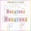 Babyland Decal Sign for Arch Backdrop, Princess Themed Baby Shower Party Decor, Castle Welcome Baby Sign view 2