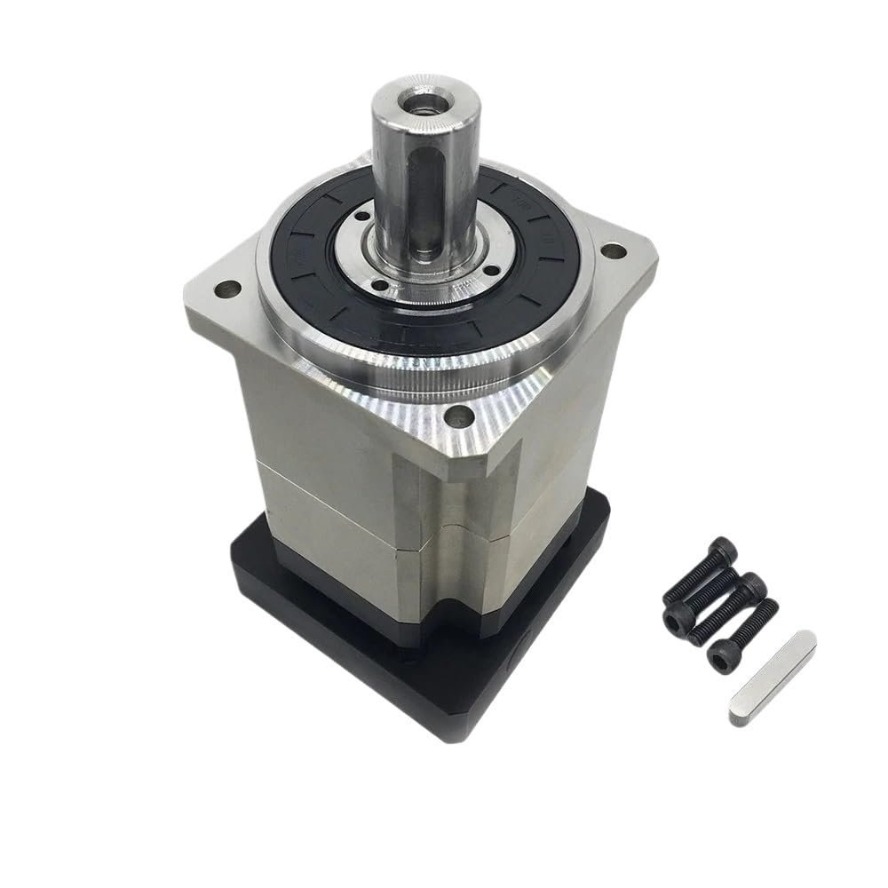 1pc 3 Arcmin Helical Gearbox Gear Speed Reducer Servo Motor 110mm/130mm Flange Ratio 5:1-100:1 for Nema42 3-Phase Stepper Motor(Ratio 100 to 1,22mm Input for Servo)