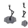 Action Figure Stand Adjustable Model Support Base for 1/100 Scale Figures Sturdy Lightweight Easy Assembly- Black view 2