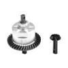 4140 Carbon Steel + 7075 Alloy Front Complete Differential for Traxxas 1:10 Slash 4X4 / Rustler 4X4 VXL/Slash 4X4 Low-CG/Hoss 4X4 VXL 3S / 1:8 Jato 4X4 VXL / 1:7 XO-01 Upgrade Parts - Silver view 1