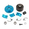 pistro RC Clutch Bell Shoes Bearings Gear 14T 1:8 Scale Flywheel Assembly for HSP 81020S Upgrade Part Metal- Blue view 4