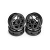 4PCS 1.9 Inch Carbon Fiber Wheel Rims Compatible with 1/10 RC Car Crawler RR10 TF2 Element Gmade R1 Cheater Rigs 1.9S DIY(4PCS A) view 1