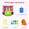 HONEY JOY Inflatable Bounce House with Slide, Gift Box Themed Kids Castle Slide Bouncer for Outdoor and Indoor Party, Blow Up Toddler Jumping Bouncy House for Boys Girls(GFCI 520W Blower) view 3