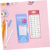 Artibetter 4Sets Math Flash Cards for Addition Subtraction Multiplication Division Cards with Markers Rings Interactive Learning Tools for Travel School Party Games view 4