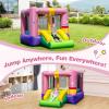 HONEY JOY Inflatable Bounce House with Slide, Gift Box Themed Kids Castle Slide Bouncer for Outdoor and Indoor Party, Blow Up Toddler Jumping Bouncy House for Boys Girls(Without Blower) view 3