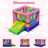 HONEY JOY Inflatable Bounce House with Slide, Gift Box Themed Kids Castle Slide Bouncer for Outdoor and Indoor Party, Blow Up Toddler Jumping Bouncy House for Boys Girls(Without Blower) view 4