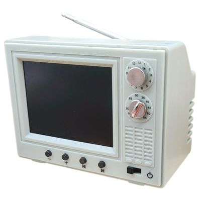 Dollhouse TV 1:12 Scale USB Rechargeable Mini TV Toy That Can Play Video with LCD Screen & 180 Rotatable Antenna Dollhouse Furniture for DIY Setting # &&