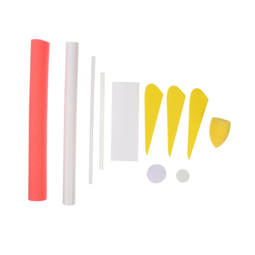 ERINGOGO DIY Foam Finger Rockets Toy Set for Boys and Girls 3 Pcs Rocket Launcher Outdoor Activity for Children Enjoy Fun Science Learning Random Color