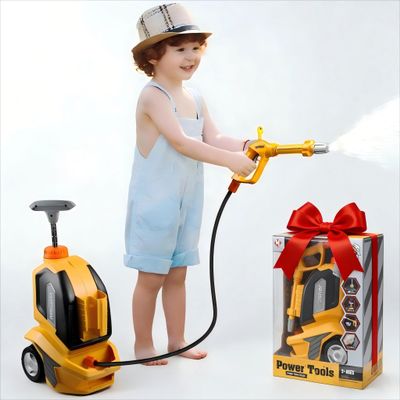 Essovee Kids Clean Car Wash Toy, Kids Power Washer, Toddler Cleaning Set Pretend Play Tools Role Playing Cleaning STEM Outdoor Toys Gift for Toddler Boys Girls Ages 3 4 5