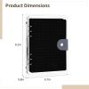A5 Zippered Pin Display Book with 8 Felt Pages for 350 Pins, Transparent Sleeves, Black Hard Shell, Ideal for Collecting and Traveling view 3
