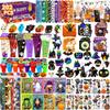 202PPCS Halloween Party Favors,Stationery Set Goodie Bags Stuffers for Kids School Classroom Prizes Trick or Treat Gifts Bags Fillers include Pencils,Erasers,Rulers,Halloween Stickers,Stamper,Notepads view 1