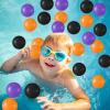 Shappy 180 Pcs Soft Plastic Balls for Toddlers, Crush Proof Ocean Balls Reusable for Photo Booth Props Play Tent Swimming Party Holiday Decoration (Purple Black,Orange) view 3