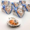 Baby Shower Favor, Set of Stone Angel with Wing Baby Favor Magnet, Baptism Return giveaways Pink White Blue Girl Boy Favor Magnets, Gender Reveal, Communion Gifts (White, Set of 30) view 2