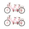 SUPVOX Two-Seater Doll Bike Accessories Miniature Toy Bicycle Model with Pedals for Kids Indoor Outdoor Play and Desktop Decoration view 1