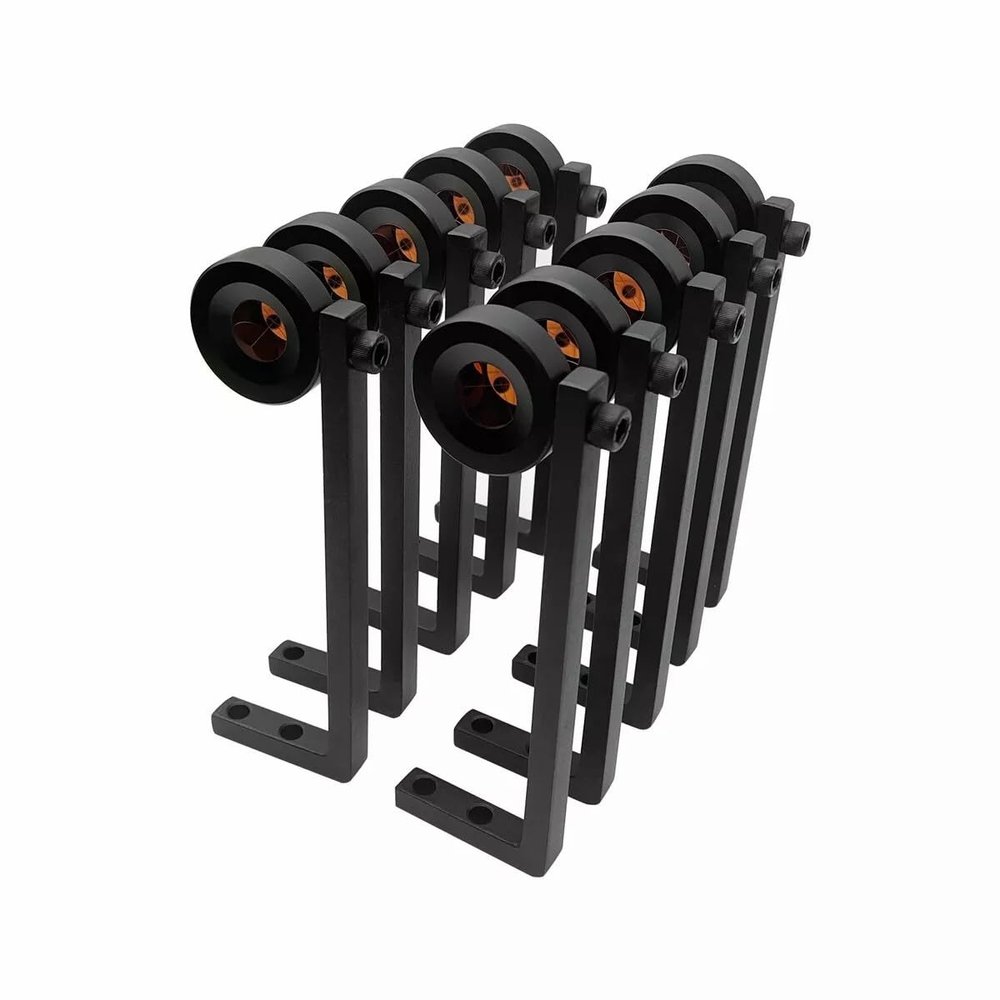 10pcs 90 Degree Monitoring Prism GMP104 9-inch Extended L Bar Total Station