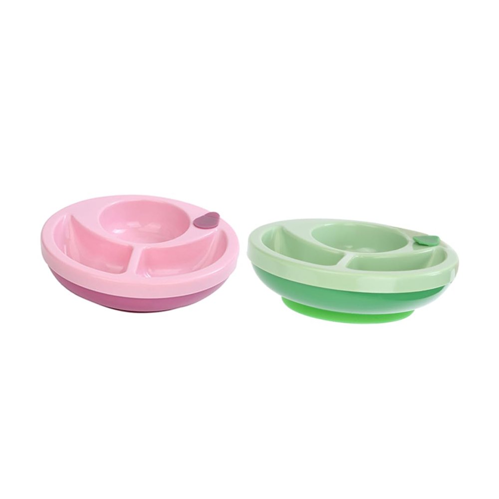 Abaodam 2 Pcs Insulated Suction Bowls for Boy Girl Divided Feeding Bowls Non Slip Design for Home Outdoor Travel