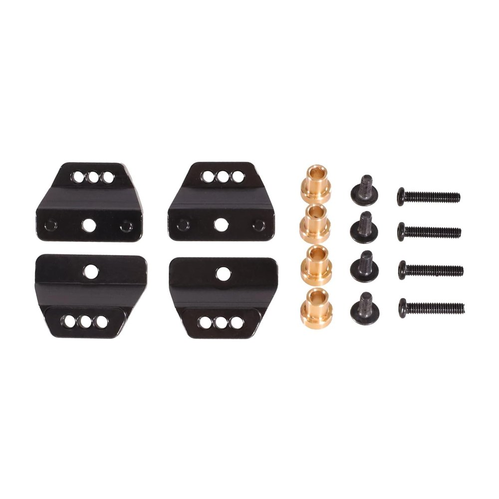 Compatible with 1/12 MN168 MN82 LC79 MN78 99sV2 RC Car Metal Upgrade Accessories Parts Shock Absorber Bracket(Black)