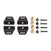 Compatible with 1/12 MN168 MN82 LC79 MN78 99sV2 RC Car Metal Upgrade Accessories Parts Shock Absorber Bracket(Black) view 1
