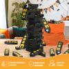 Halloween Wooden Blocks Stacking Games, Haunted Castle Theme Tumbling Tower and Balance Game for Adults, Kids, and Family Party, Stacking Board Toy with Storage Bag, Halloween Party Activities Gifts view 3