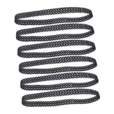 BCOATH 6pcs Rubber Tank Tracks for Remote Control Models Lightweight Shock Absorbing Replacement Parts for DIY Robot Chassis and Car Wheel Agility Stable Performance Various Terrains
