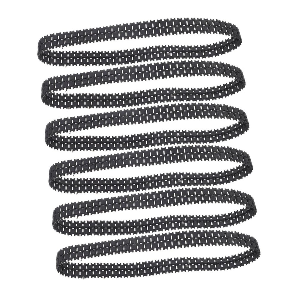 BCOATH 6pcs Rubber Tank Tracks for Remote Control Models Lightweight Shock Absorbing Replacement Parts for DIY Robot Chassis and Car Wheel Agility Stable Performance Various Terrains