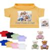FAHOXUMR Personalized Teddy Bear Clothes with Photo Text, Custom Stuffed Animal Clothing Fit 8-16inch Stuffed Bear Clothes, Personalized Doll Clothing Make Your Own Plush Doll Shirt view 1