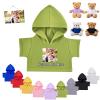 FAHOXUMR Personalized Teddy Bear Clothes with Photo Text, Custom Stuffed Animal Clothes Fit 8-16inch Stuffed Bear Clothing, Personalized Doll Clothing Make Your Own Plush Doll Shirt view 1