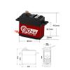 20KG 30KG Digital Servo Metal Gear Waterproof Servo Suitable for 1/8 1/10 TRX4 TRX6 Scx10 104001(S020B-300) view 4