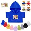 FAHOXUMR Personalized Teddy Bear Clothes with Photo Text, Custom Stuffed Animal Clothes Fit 8-16inch Stuffed Bear Clothing, Personalized Doll Clothing Make Your Own Plush Doll Shirt view 1