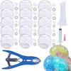 15pcs DIY Stress Ball Kit  Blank Skins with Air Pump & Expander Tool for Making Pressure Balls, Make Your Own Fidget Pressure Balls for Adults (15Transparent) view 1
