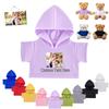 FAHOXUMR Personalized Teddy Bear Clothes with Photo Text, Custom Stuffed Animal Clothes Fit 8-16inch Stuffed Bear Clothing, Personalized Doll Clothing Make Your Own Plush Doll Shirt view 1