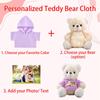FAHOXUMR Personalized Teddy Bear Clothes with Photo Text, Custom Stuffed Animal Clothes Fit 8-16inch Stuffed Bear Clothing, Personalized Doll Clothing Make Your Own Plush Doll Shirt view 2
