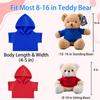 FAHOXUMR Personalized Teddy Bear Clothes with Photo Text, Custom Stuffed Animal Clothes Fit 8-16inch Stuffed Bear Clothing, Personalized Doll Clothing Make Your Own Plush Doll Shirt view 3