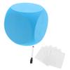 BESPORTBLE Blank Game Dice with Erasable Stickers Pen Fun DIY Props for Classroom Family Gatherings Creative Play