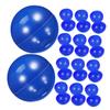Cabilock 20pcs Raffle Drawing Balls Blue Bingo Calling Balls for Game Nights Prize Raffles and Party Activities Hollow Plastic Spheres view 1