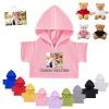 FAHOXUMR Personalized Teddy Bear Clothes with Photo Text, Custom Stuffed Animal Clothes Fit 8-16inch Stuffed Bear Clothing, Personalized Doll Clothing Make Your Own Plush Doll Shirt view 1
