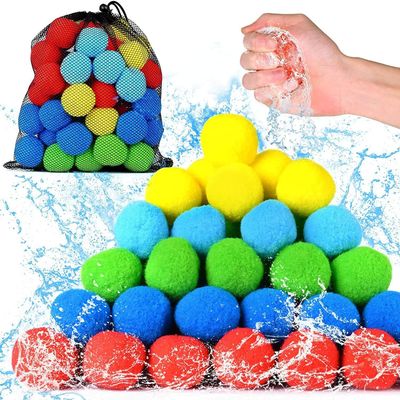 30 PCS 2inch Quick-absorbing Reusable Water Balloons - Refillable Water Ball for Kids Age 8-12 4-8, Balloon Quick Fill Pool Toys for Kids Summer Outdoor Water Play (30 PCS)
