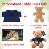 FAHOXUMR Custom Teddy Bear Clothes with Photo Text, Personalized Stuffed Animal Clothing Fit 8-16inch Stuffed Bear Clothing, Personalized Doll Clothes Make Your Own Plush Doll Shirt view 2