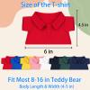 FAHOXUMR Custom Teddy Bear Clothes with Photo Text, Personalized Stuffed Animal Clothing Fit 8-16inch Stuffed Bear Clothing, Personalized Doll Clothes Make Your Own Plush Doll Shirt view 4
