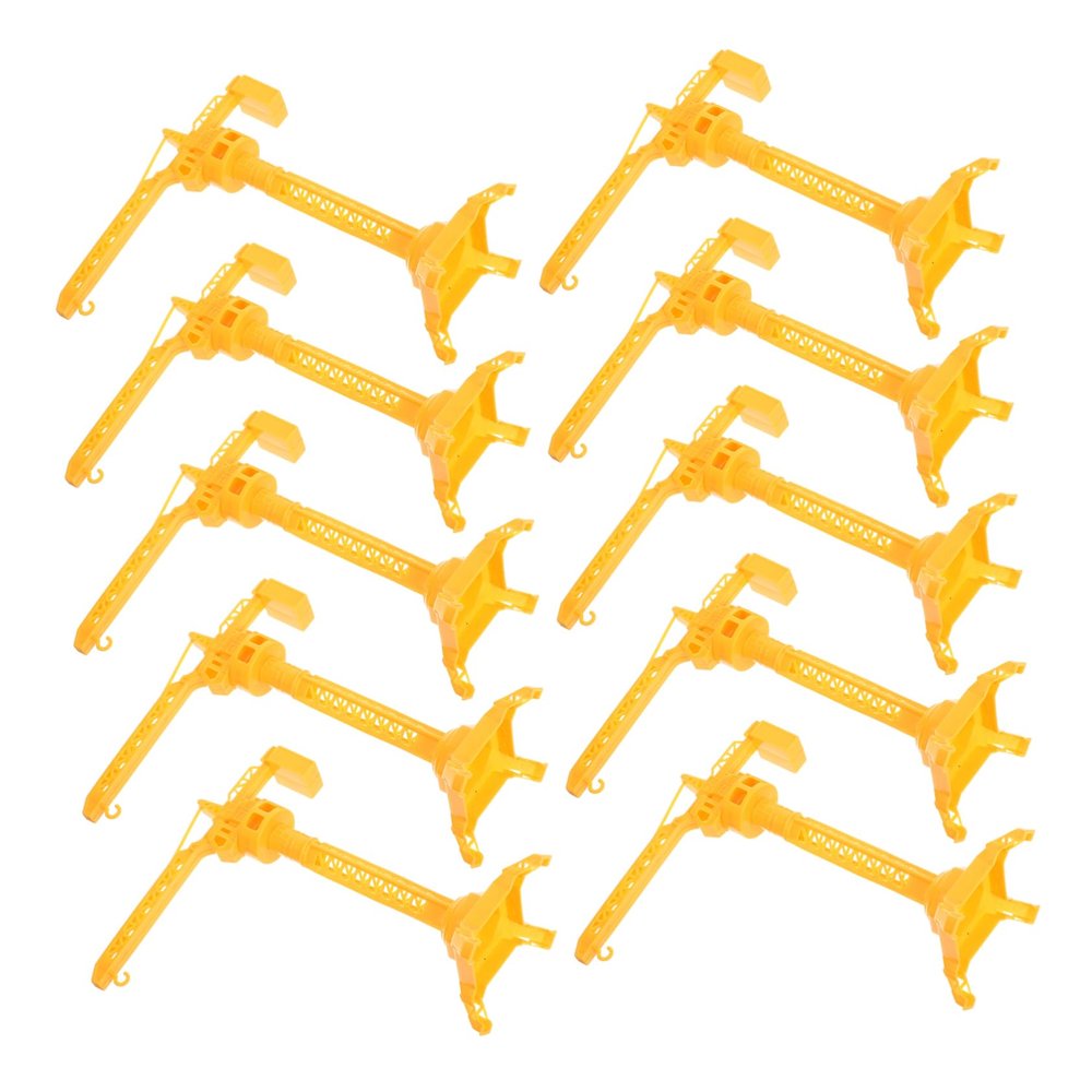 Gogogmee 10PCS Tower Crane Set Manual Simulation Construction Vehicle for Boys Enhances Coordination and Creativity for Indoor Outdoor Educational Play