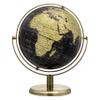 EXERZ 8" Globe Black & Golden, All Direction 360 Rotating - World Globe Educational Geographic - Bronze Arc and Base. English Map. view 1