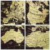 EXERZ 8" Globe Black & Golden, All Direction 360 Rotating - World Globe Educational Geographic - Bronze Arc and Base. English Map. view 3