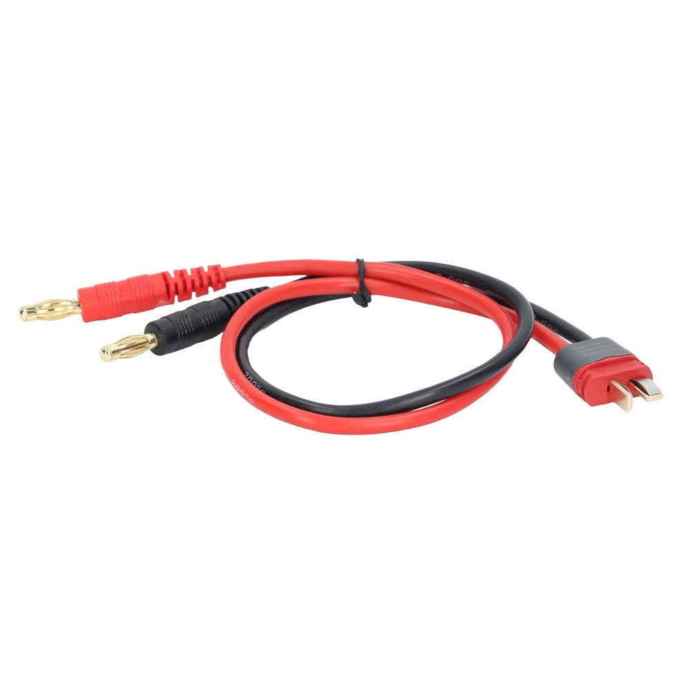 Mtlavishness 14AWG T Plug to 4.0mm Banana Plug Male Charging Cable Ideal for RC Cars Aircraft and Ship Silicone Plastic and Copper Material Super Soft Silicone Wire Strong and