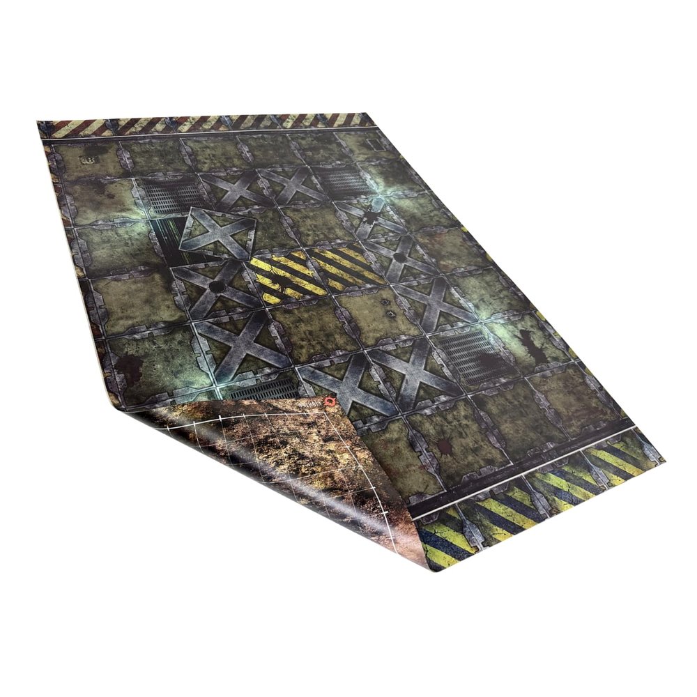 Lighter Creative Double-Sided Battle Mat Gridded War-Gaming Mat for WH40K Kill Team 30" x 22"/606mm x 703mm - Made of Synthetic Leather, 1.1mm Thickness (Double-Sided)